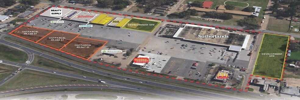 111-443 MacArthur Dr, Alexandria, LA for lease - Site Plan - Image 2 of 15