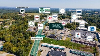 400 Old Franklin Tpke, Rocky Mount, VA - AERIAL map view