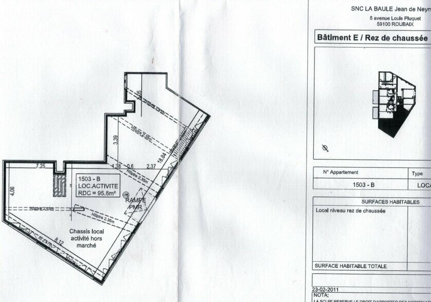 Commerce de détail dans La Baule-Escoublac à louer - Plan d’étage - Image 2 de 3
