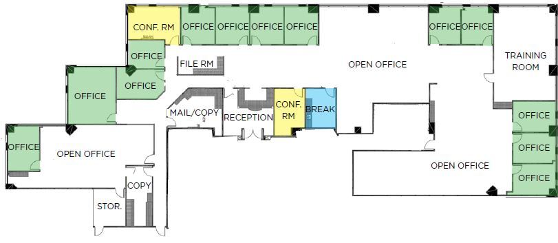 7676 Hazard Center Dr, San Diego, CA à louer Plan d’étage- Image 1 de 1