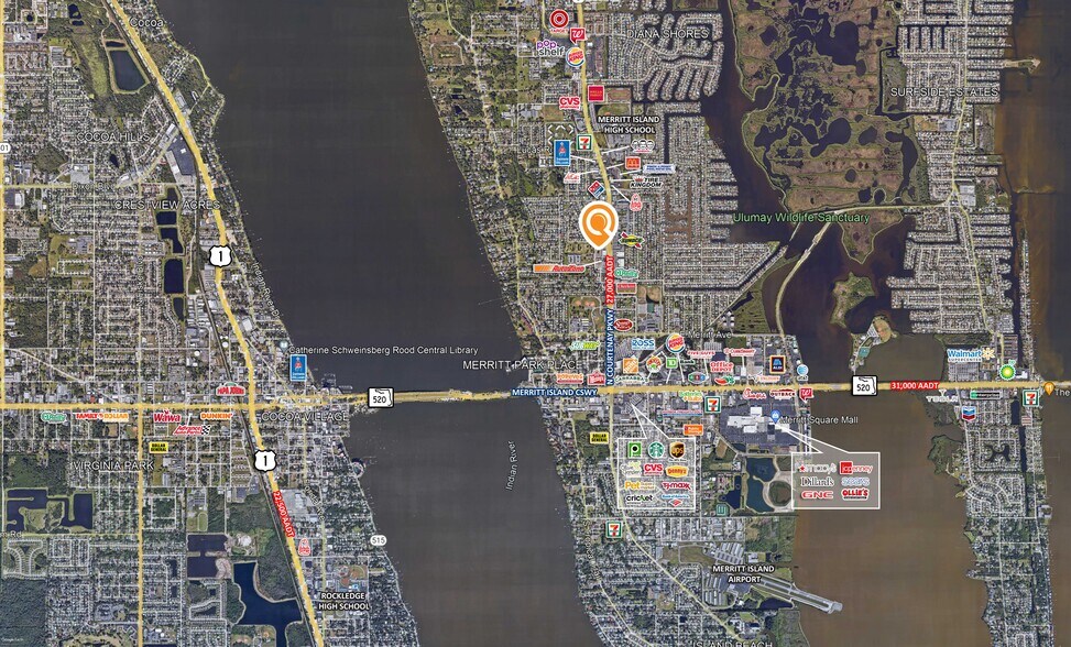 715-785 N Courtenay Pky, Merritt Island, FL à louer - Aérien - Image 2 de 27