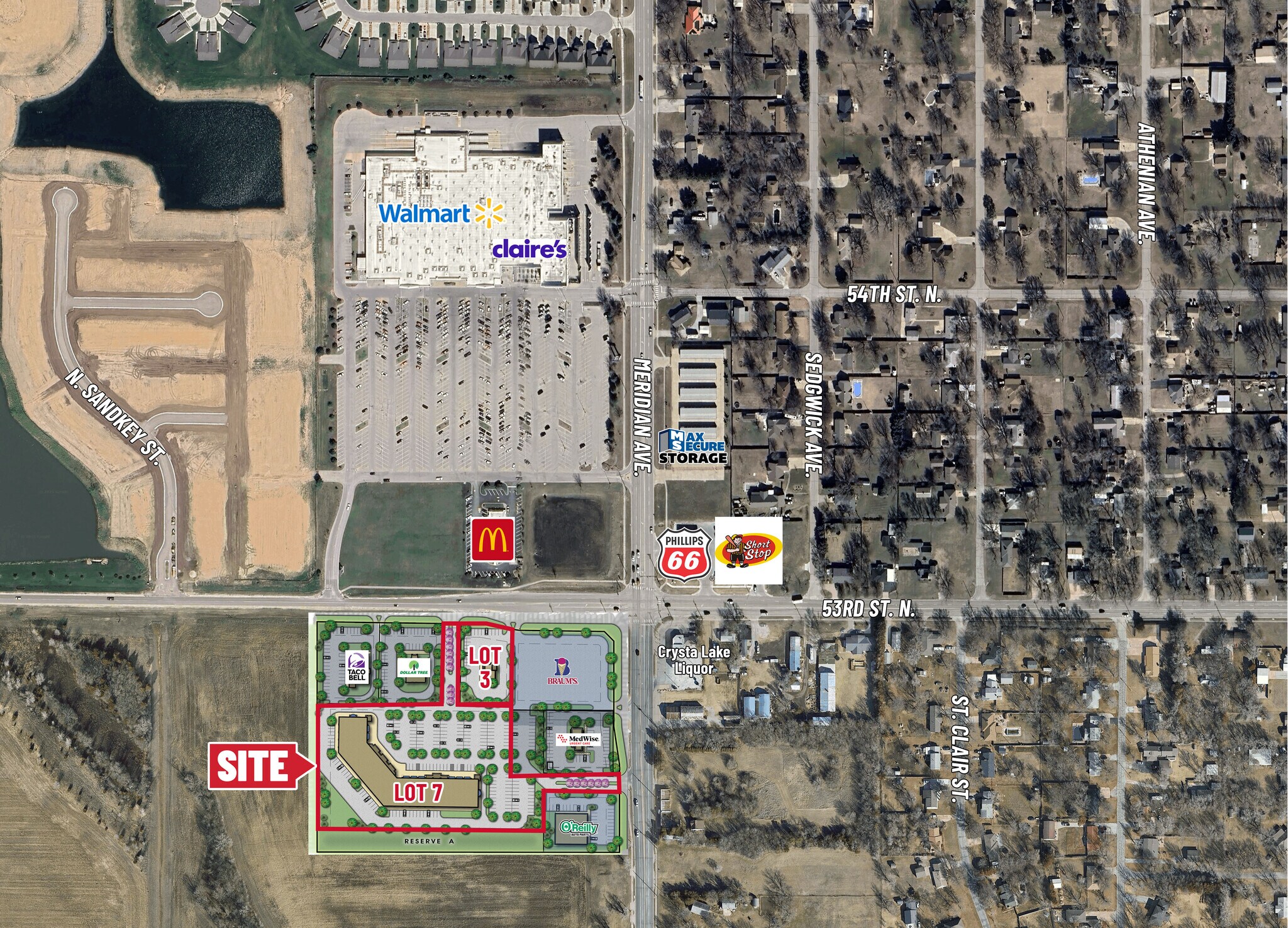 SW/C Meridian & 53rd St North, Wichita, KS à vendre Photo principale- Image 1 de 4