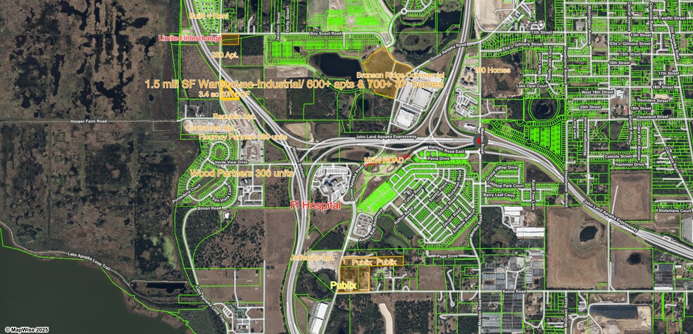 1415 S Binion Rd, Apopka, FL à vendre - Aérien - Image 2 de 3