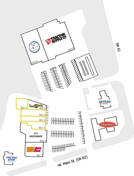 802-820 W Main St, Boonville, IN for lease - Building Photo - Image 2 of 3