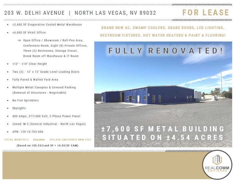 203 W Delhi, North Las Vegas, NV à louer - Photo du bâtiment - Image 2 de 18