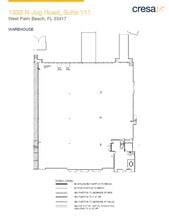 1333 N Jog Rd, West Palm Beach, FL for lease Floor Plan- Image 2 of 2