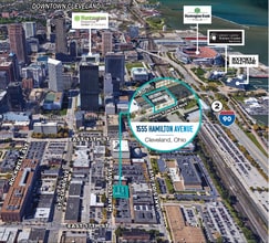 1555 Hamilton Ave, Cleveland, OH - AERIAL map view