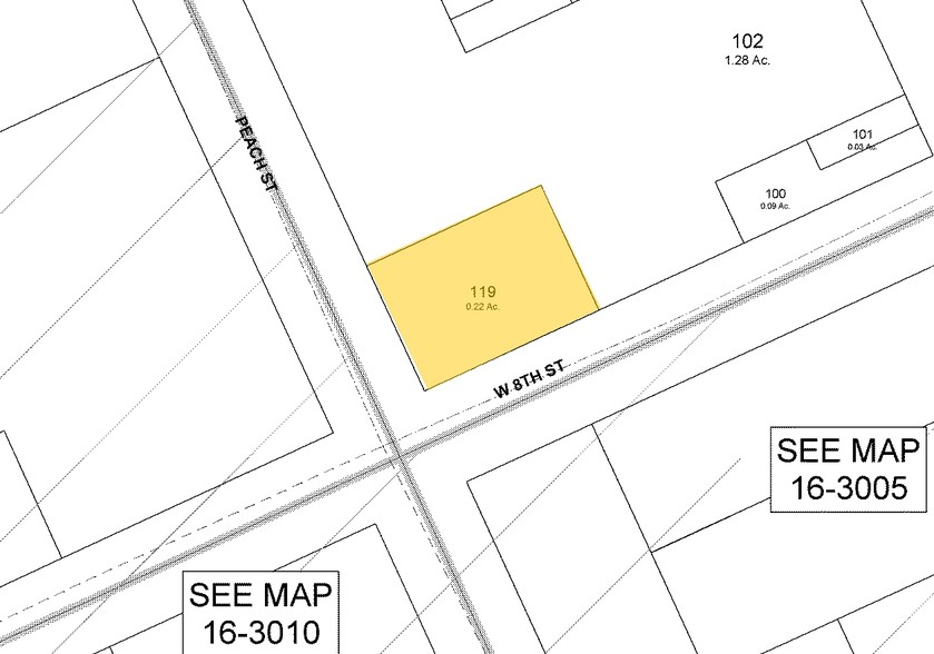 24-34 W 8th St, Erie, PA à louer - Plan cadastral - Image 2 de 3