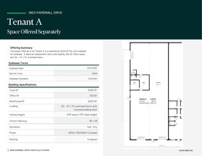 3600 Papermill Dr, Knoxville, TN for lease Floor Plan- Image 2 of 2