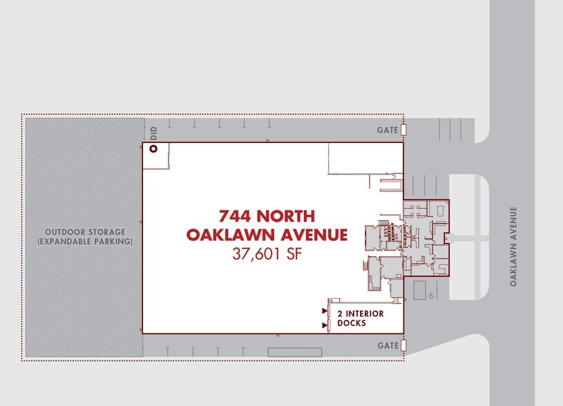 744 N Oaklawn Ave, Elmhurst, IL à louer - Plan de site - Image 3 de 3