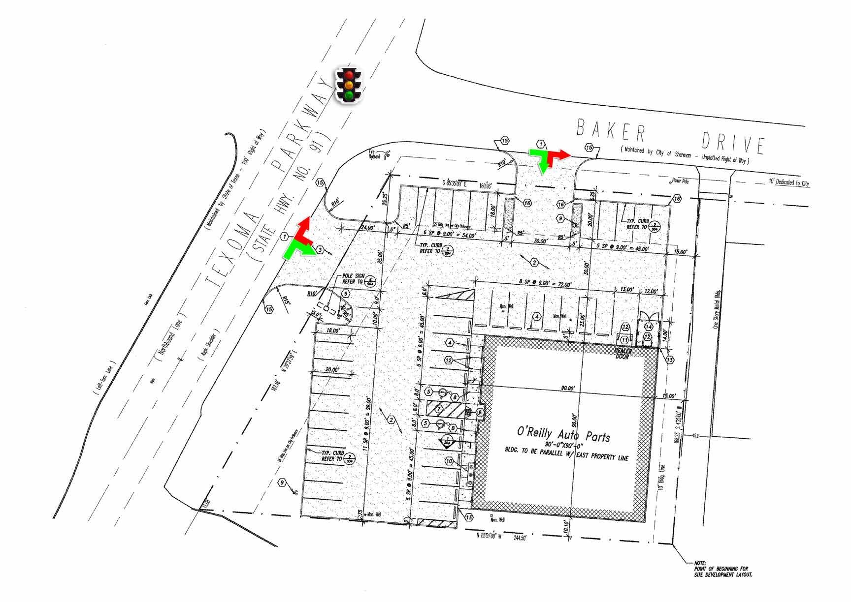 2317 Texoma Pky, Sherman, TX à vendre Plan de site- Image 1 de 2