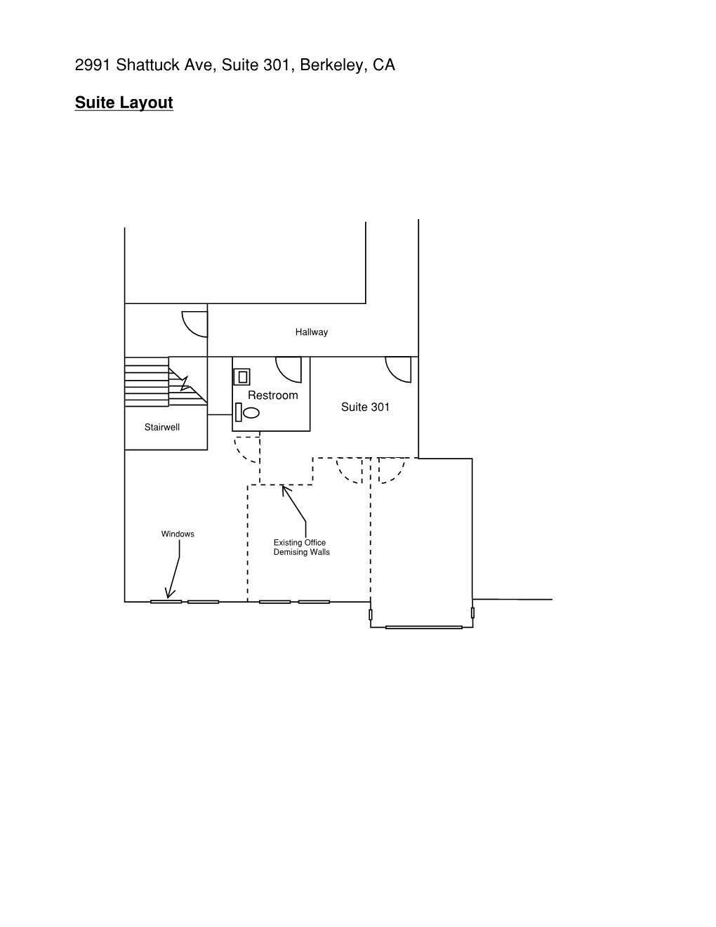 2991-2999 Shattuck Ave, Berkeley, CA à louer Plan d  tage- Image 1 de 8