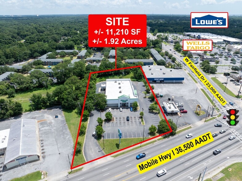 4510 Mobile Hwy, Pensacola, FL for sale - Aerial - Image 2 of 12