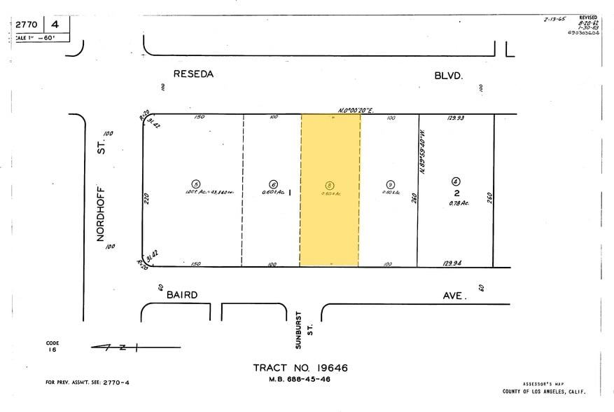 9029 Reseda Blvd, Northridge, CA for lease - Plat Map - Image 2 of 2