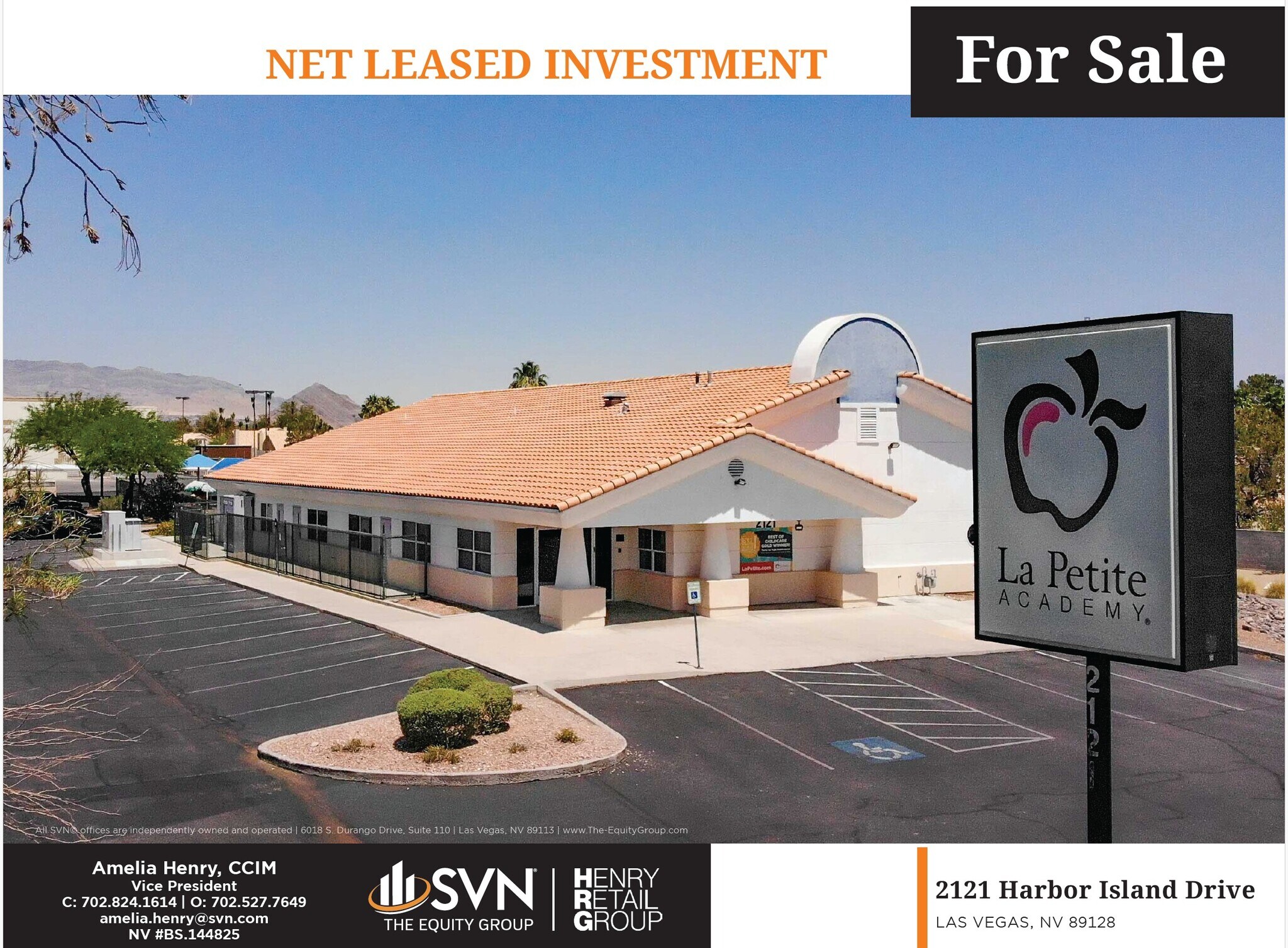 2121 Harbor Island Dr, Las Vegas, NV à vendre Photo du bâtiment- Image 1 de 8