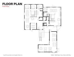 13402-13412 Beach Ave, Marina Del Rey, CA à louer Plan d’étage- Image 1 de 3