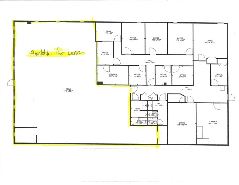 220 N Main St, Adrian, MI à louer - Plan d’étage - Image 2 de 10