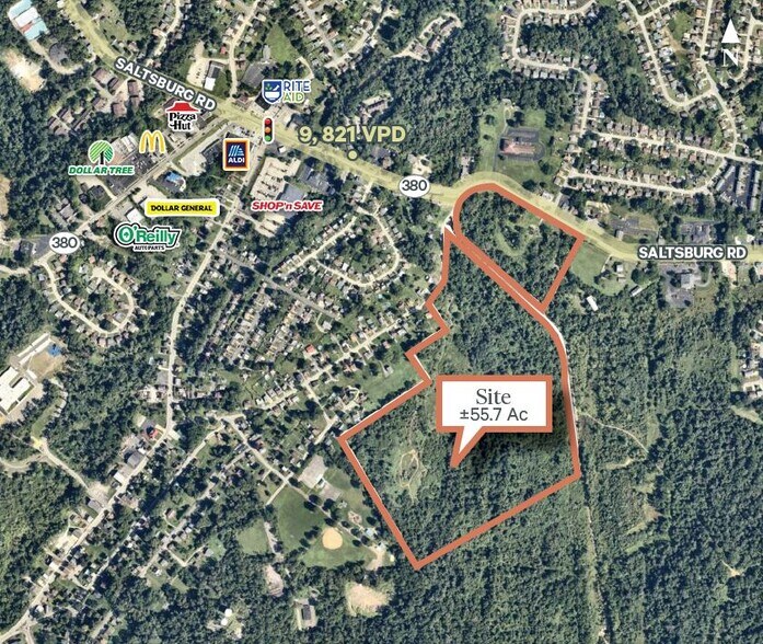 Saltsburg Rd, Penn Hills, PA à vendre - Aérien - Image 1 de 1