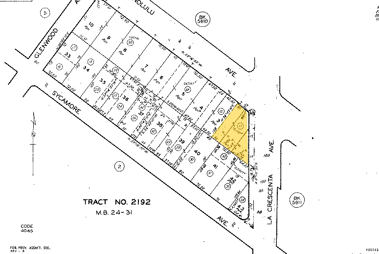 3795 La Crescenta Ave, Glendale, CA for lease - Plat Map - Image 2 of 4