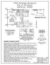 7617-7621 Somerset Blvd, Paramount, CA à louer Plan de site- Image 1 de 1