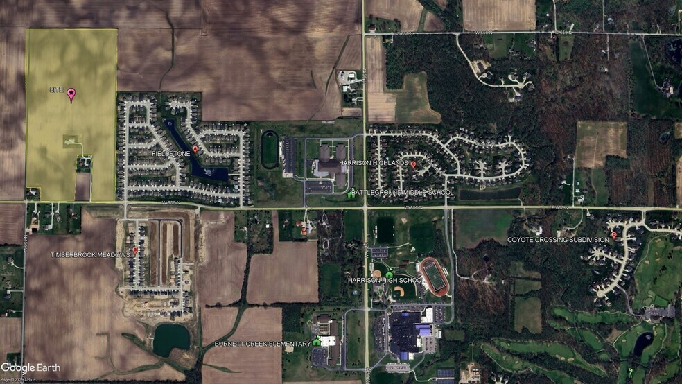 1304 W 600 N, West Lafayette, IN à vendre - Aérien - Image 3 de 6