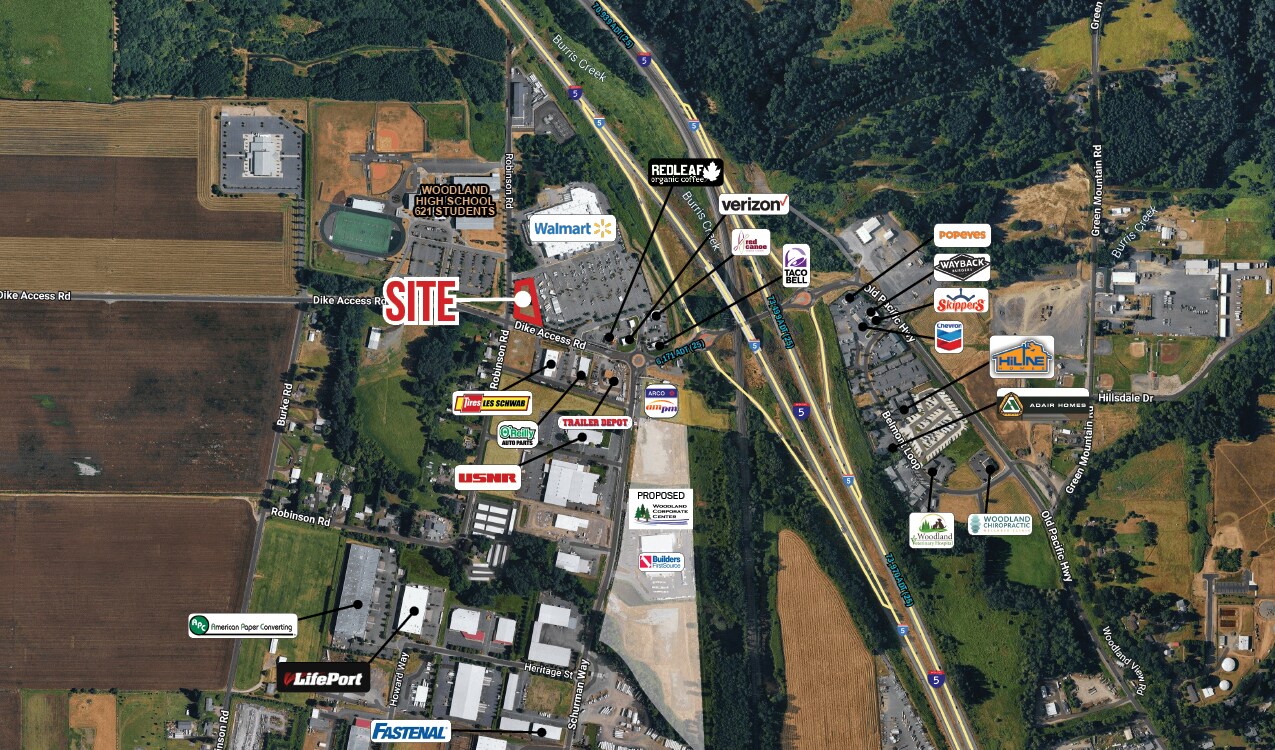 1498 Dike Access Rd, Woodland, WA for sale Aerial- Image 1 of 3