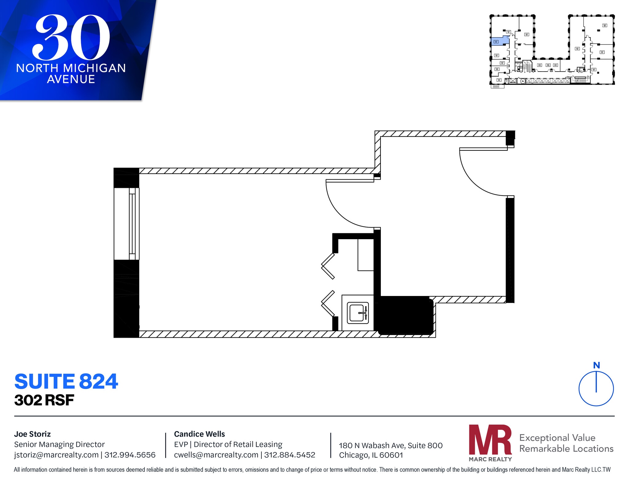 30 N Michigan Ave, Chicago, IL for lease Floor Plan- Image 1 of 4