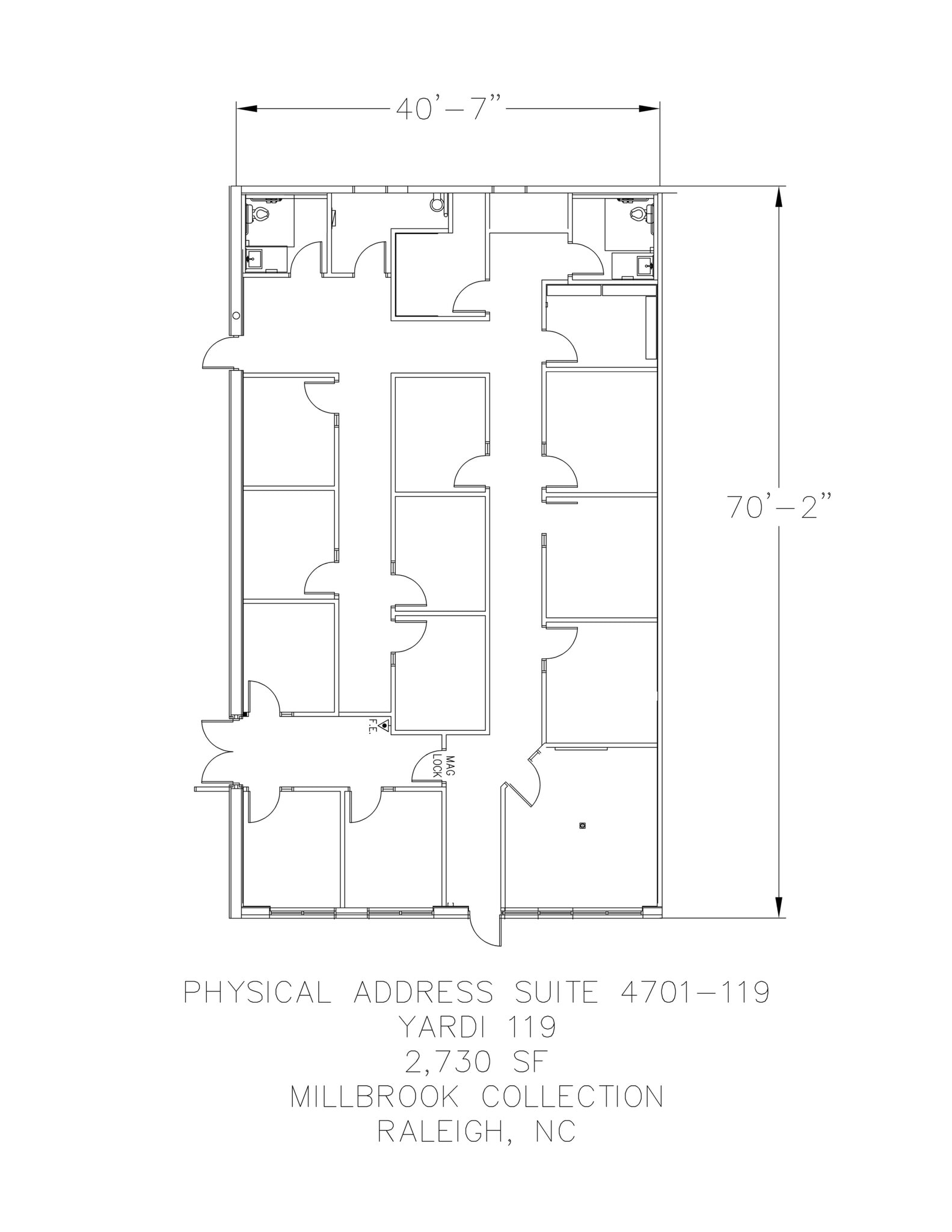 4701 Atlantic Ave, Raleigh, NC for lease Site Plan- Image 1 of 11