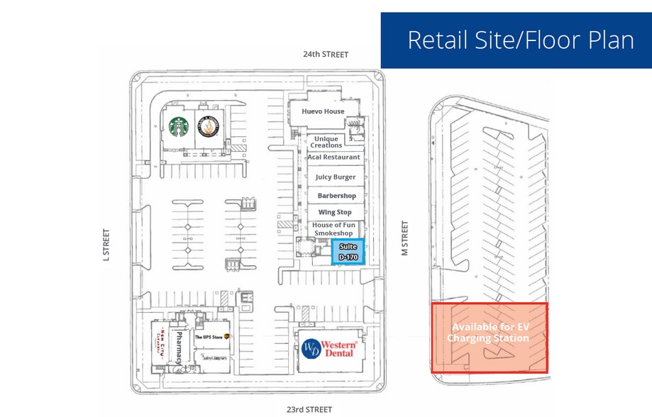 1201 24th St, Bakersfield, CA à louer - Plan de site - Image 2 de 5