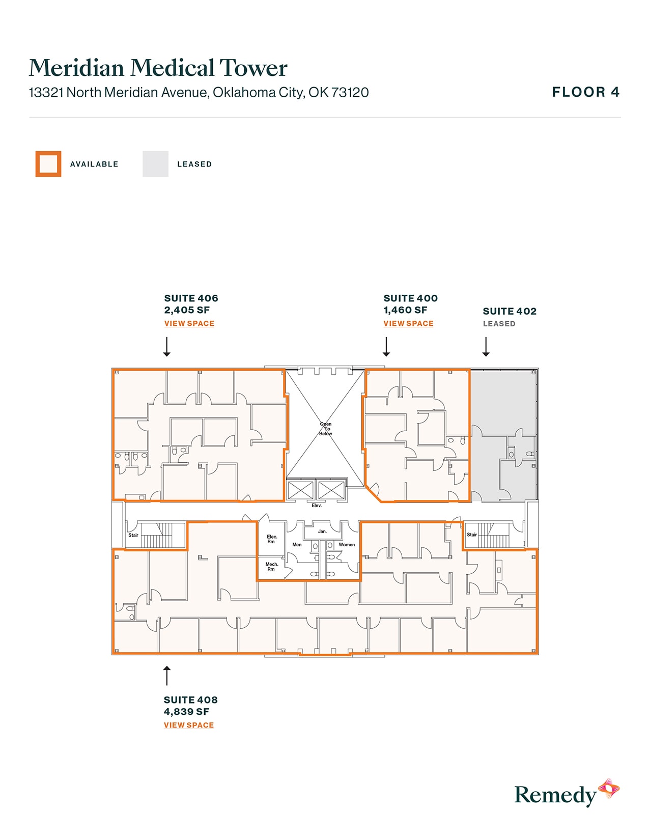 13321 N Meridian Ave, Oklahoma City, OK à louer Plan d’étage- Image 1 de 1