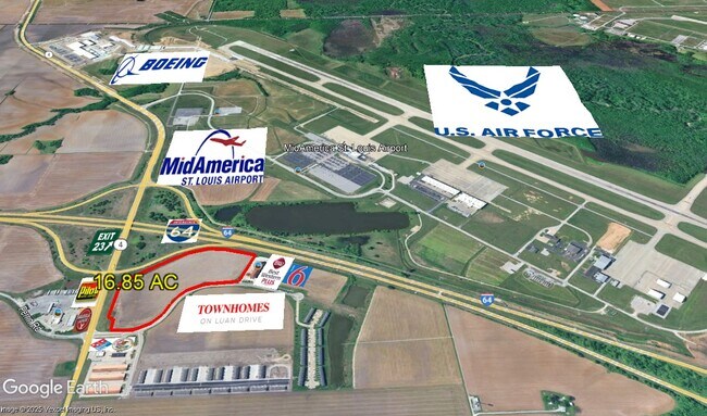 Plus de détails pour Route 4 & I-64, Mascoutah, IL - Terrain à vendre