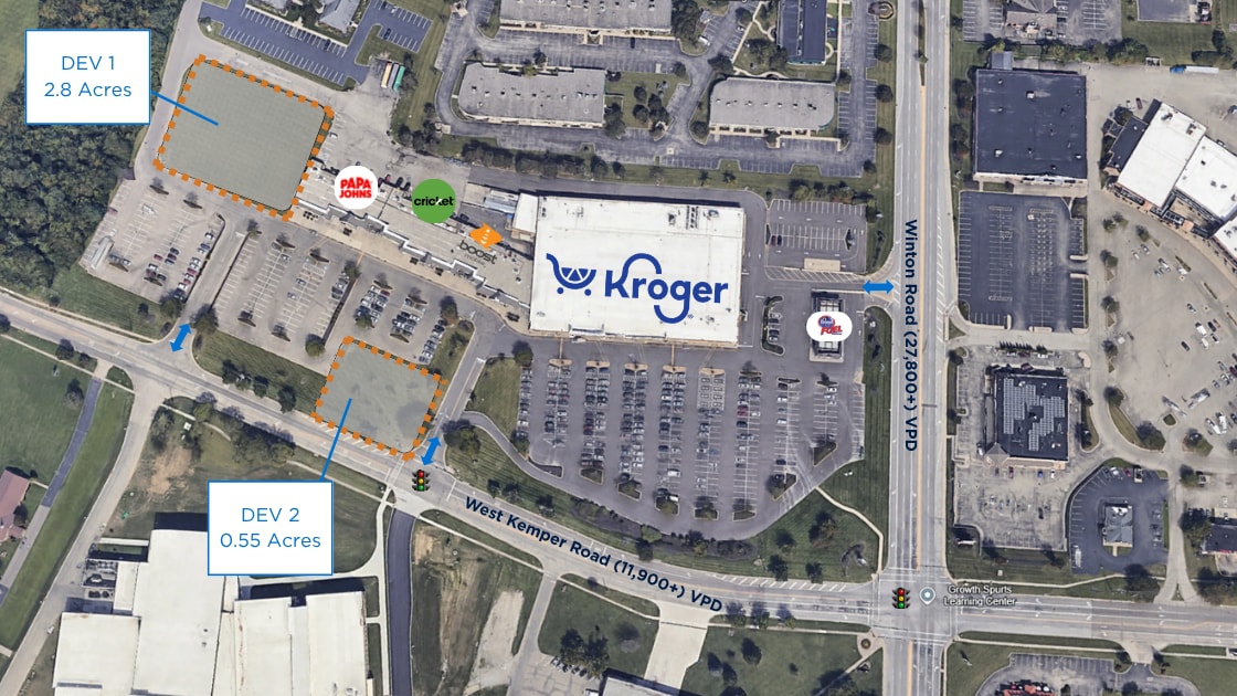 W Kemper Rd, Cincinnati, OH for lease Aerial- Image 1 of 2