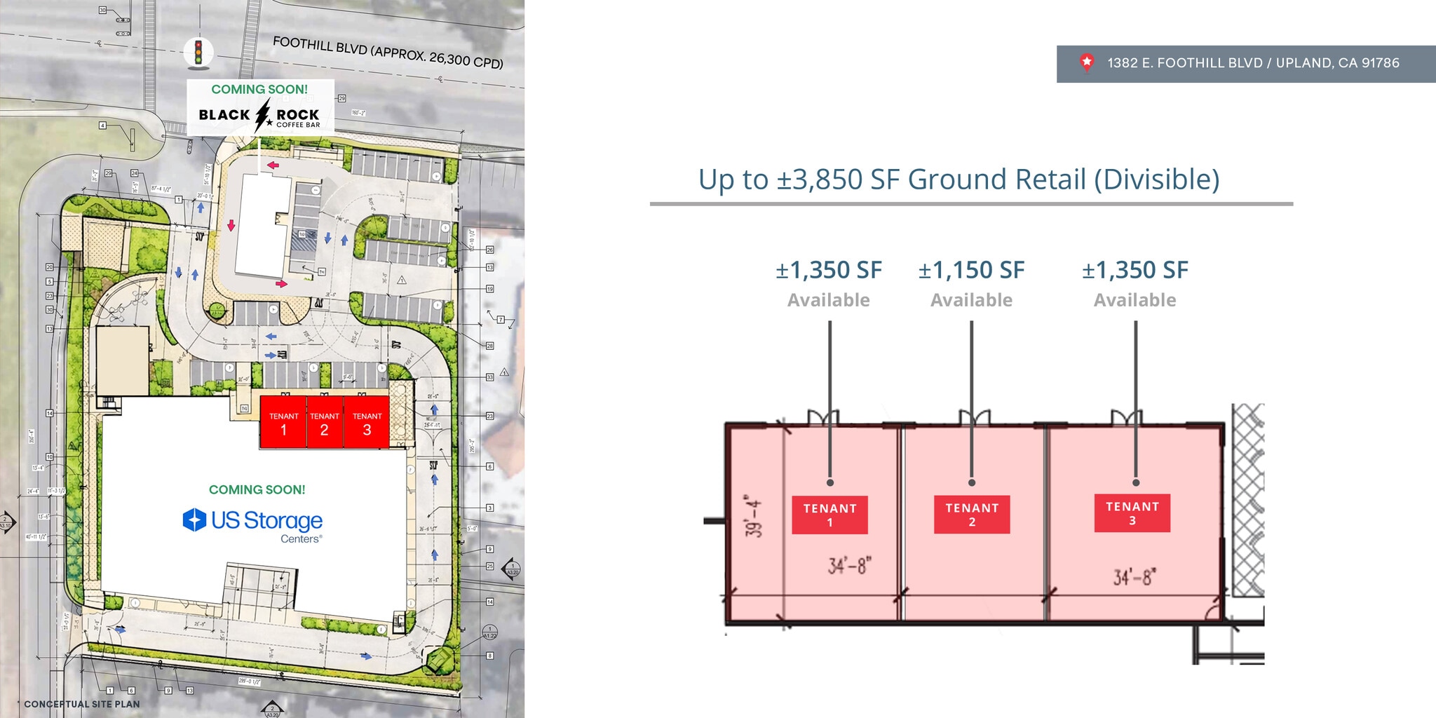 1382 E Foothill Blvd, Upland, CA for lease Floor Plan- Image 1 of 1