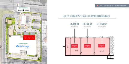 1382 E Foothill Blvd, Upland, CA for lease Floor Plan- Image 1 of 1
