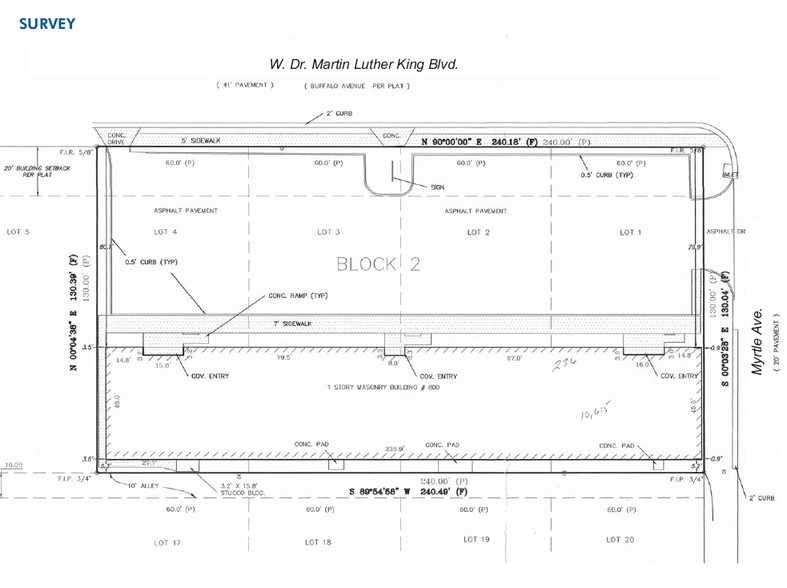 800 W Martin Luther King Blvd, Tampa, FL à vendre - Plan de site - Image 1 de 1