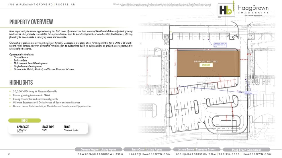 1755 Pleasant Grove rd, Rogers, AR for lease - Building Photo - Image 2 of 8