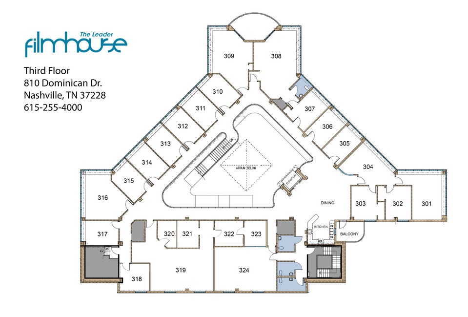 810 Dominican Dr, Nashville, TN for lease Floor Plan- Image 1 of 1