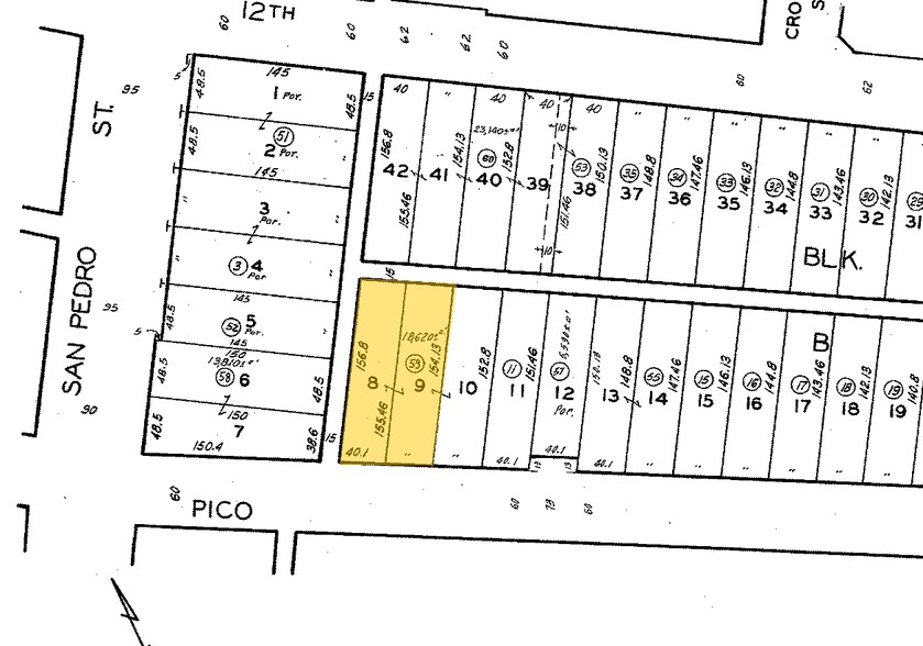 727 E Pico Blvd, Los Angeles, CA à vendre - Plan cadastral - Image 2 de 6