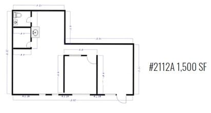 2108-2110 Hurd Dr, Irving, TX à louer Plan d’étage- Image 1 de 1
