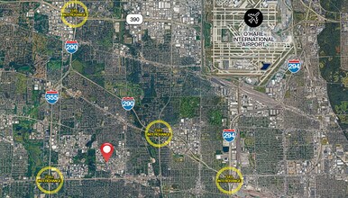 515 Factory Rd, Addison, IL - AERIAL  map view