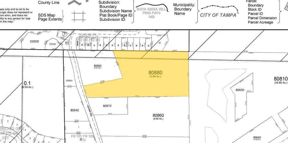 14831 Shaw Rd, Tampa, FL à vendre - Plan cadastral - Image 3 de 25