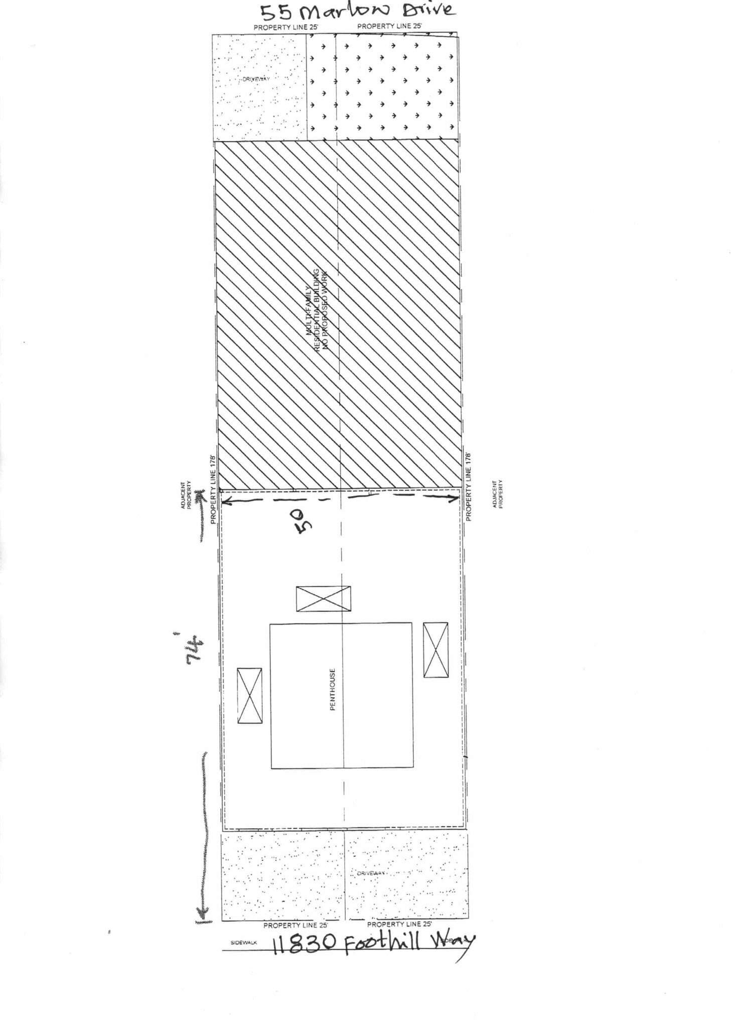 11830 Foothill Way, Oakland, CA à louer Plan de site- Image 1 de 1