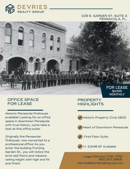 109 Garden St, Pensacola, FL for lease - Site Plan - Image 1 of 16