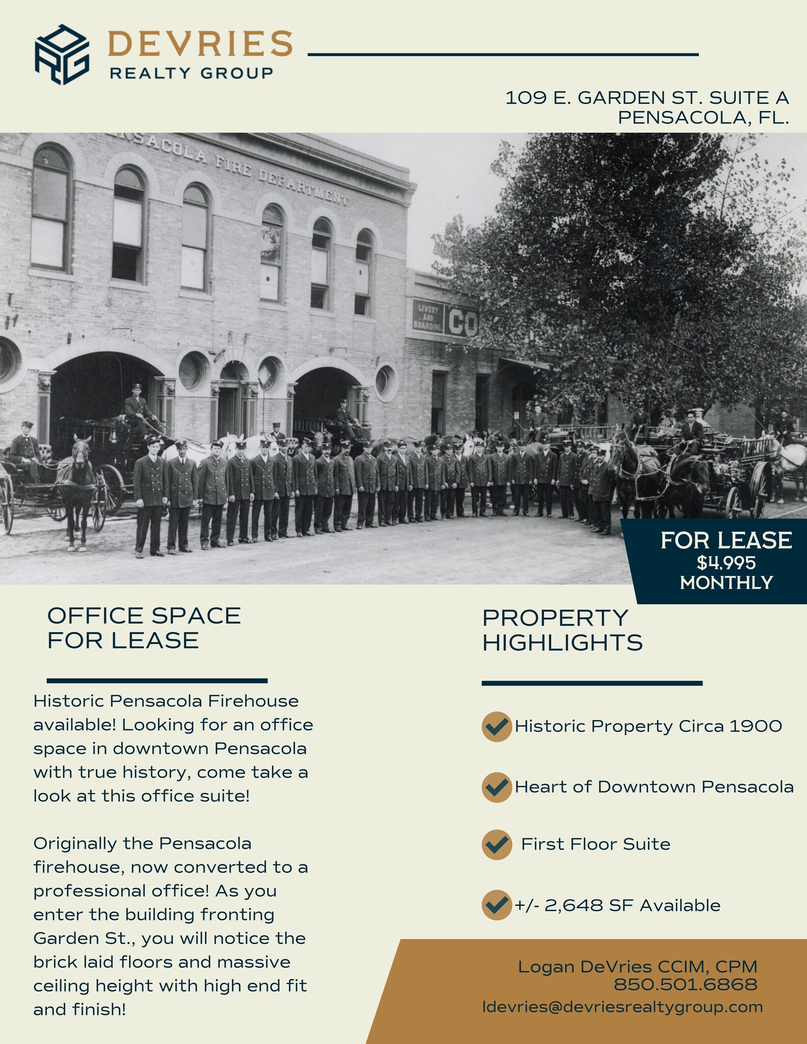 109 Garden St, Pensacola, FL for lease Site Plan- Image 1 of 17