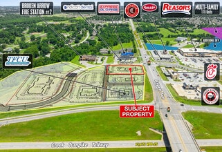 SWC S Aspen Ave & W Norfolk Dr., Broken Arrow, OK - AÉRIEN  Vue de la carte - Image1