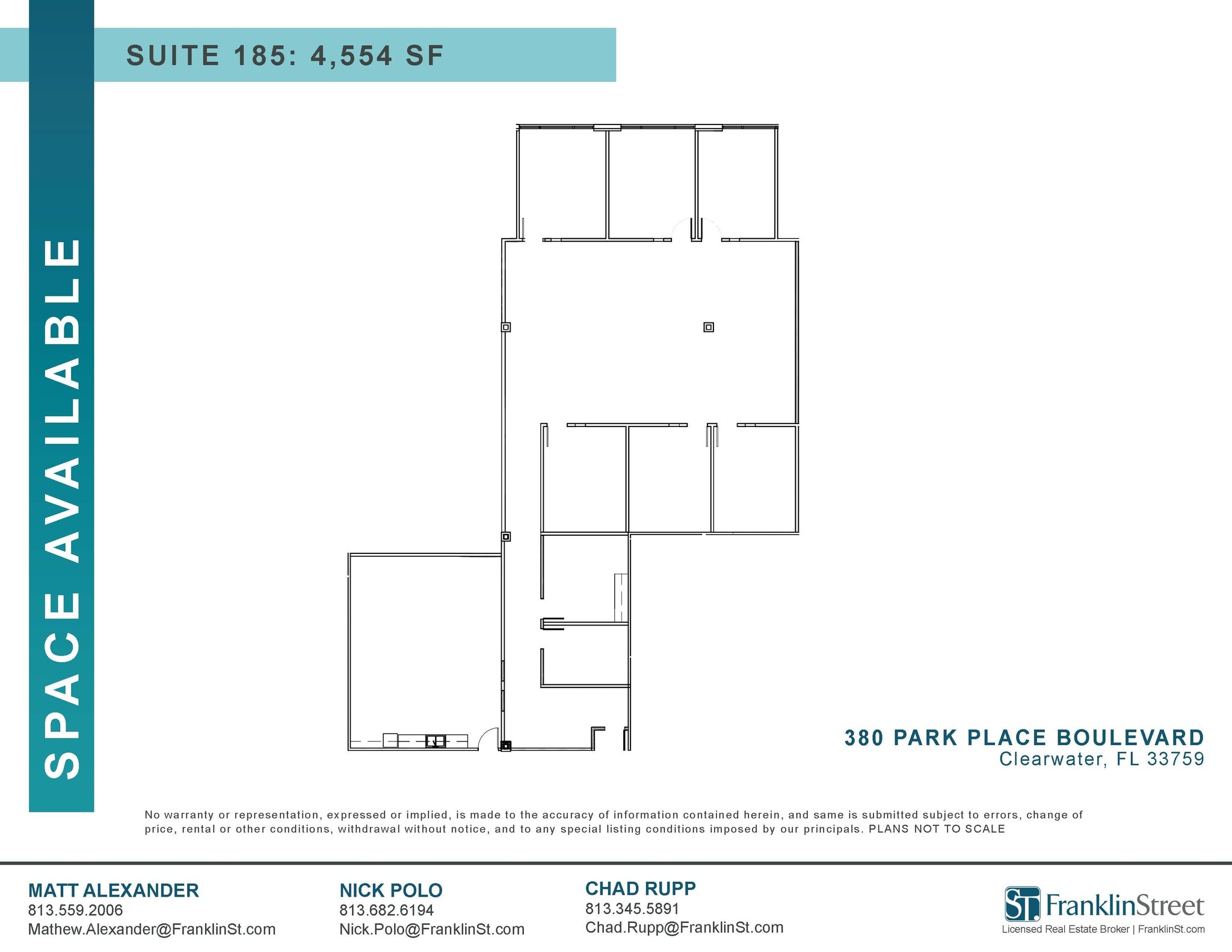 380 Park Place Blvd, Clearwater, FL for lease Floor Plan- Image 1 of 1