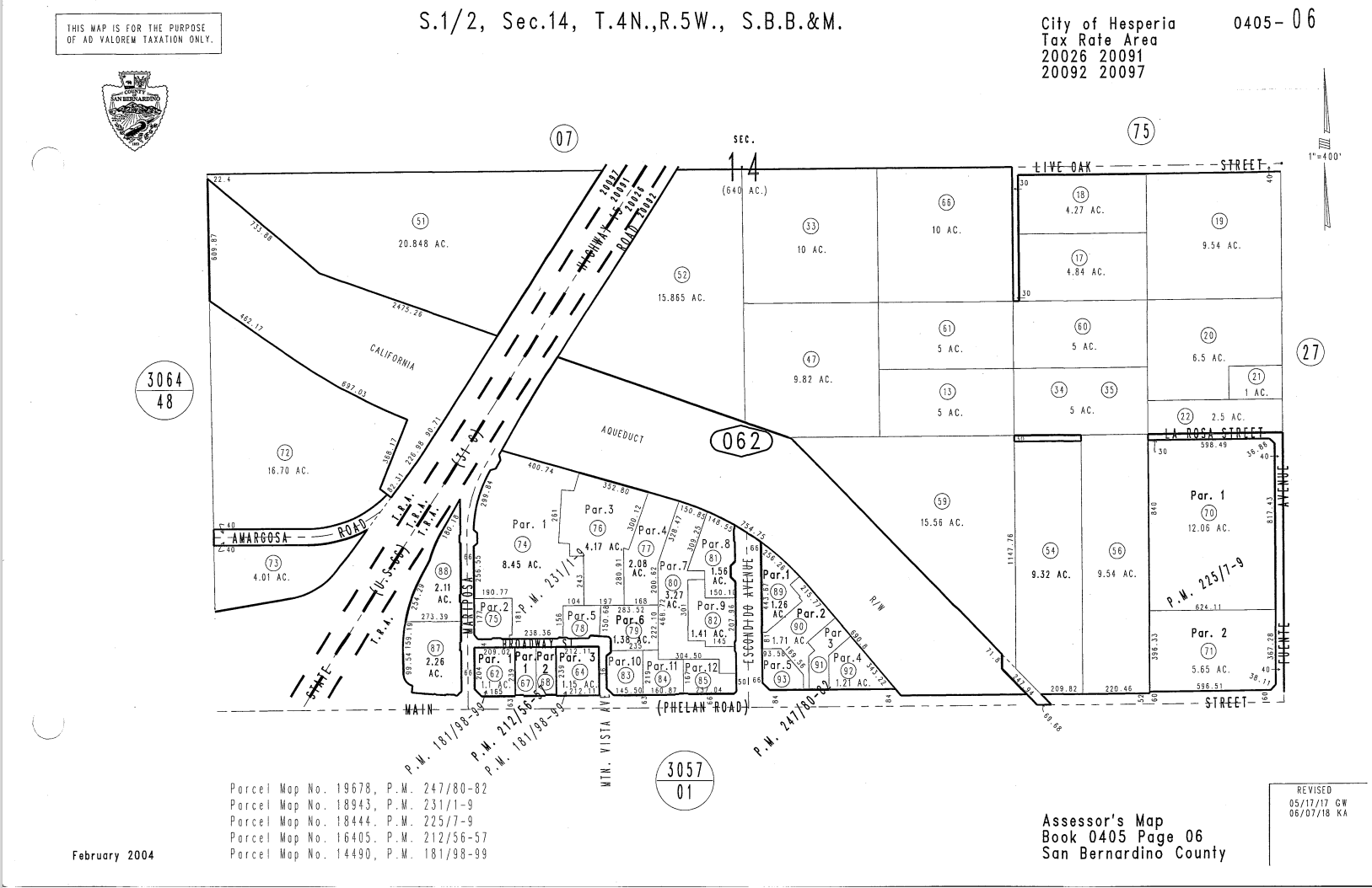10400 Amargosa Rd, Hesperia, CA à louer Plan cadastral- Image 1 de 2