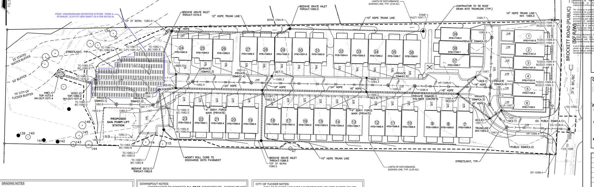 2154 Brockett Rd, Tucker, GA à vendre Plan de site- Image 1 de 2