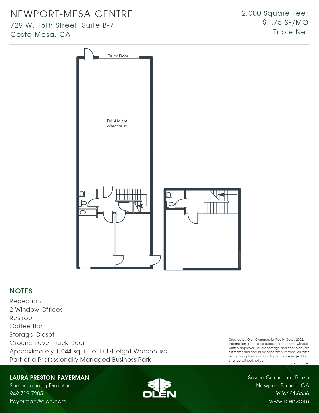 1599 Superior Ave, Costa Mesa, CA à louer Photo intérieure- Image 1 de 1