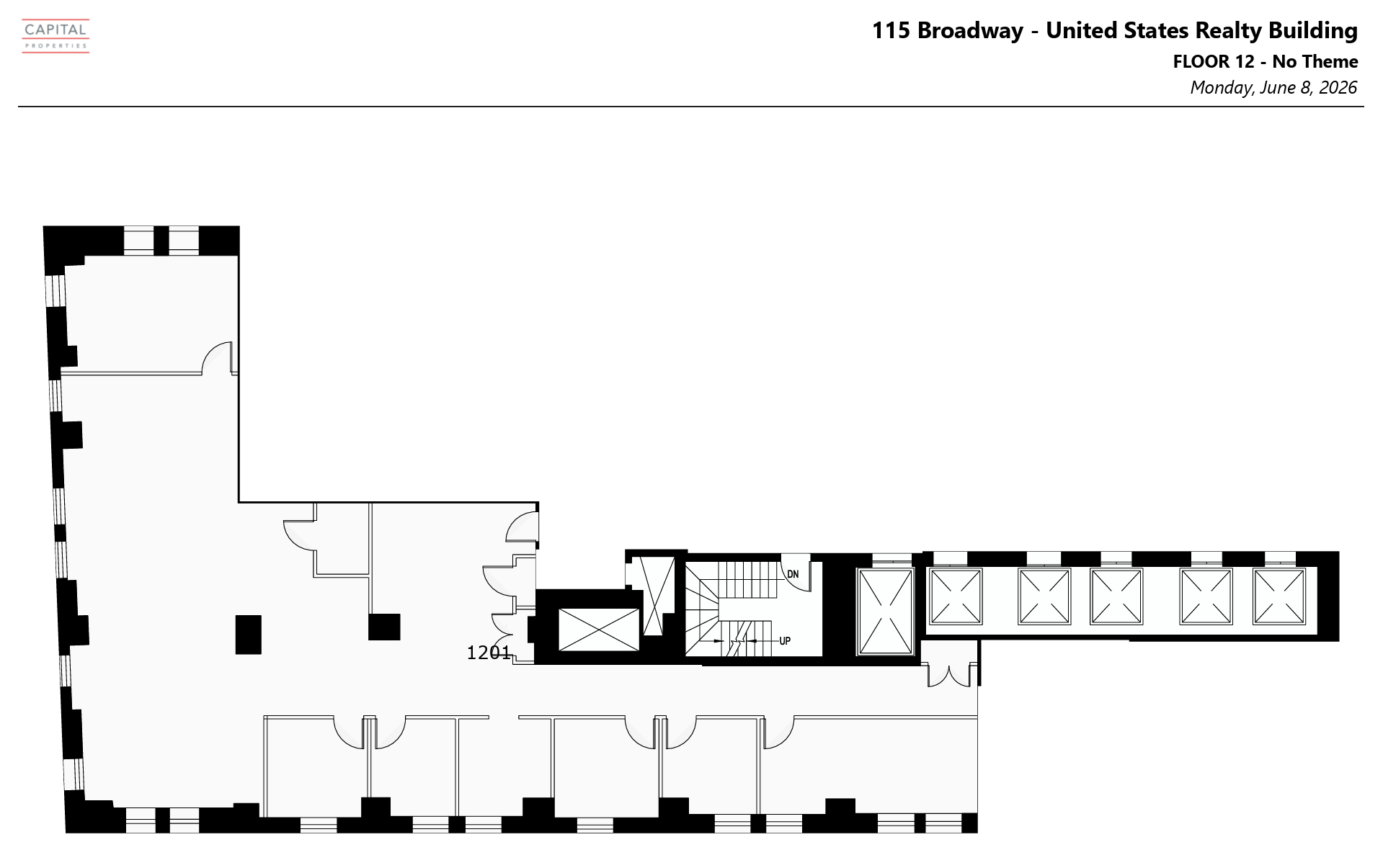 111 Broadway, New York, NY à louer Plan d’étage- Image 1 de 1